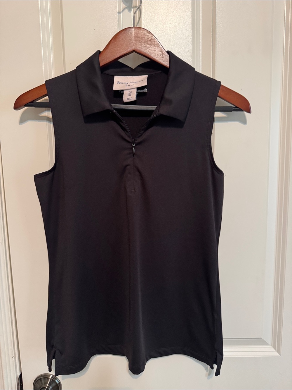 Tommy Bahama Golf Black Sleeveless Polo Tank